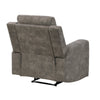 Diti Manual Pull Tab Reclining Chair |Brown Stain Resistant Microfiber
