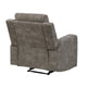Diti Manual Pull Tab Reclining Chair |Brown Stain Resistant Microfiber
