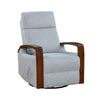 Mery Swivel Glider Manual Reclining Chair | Light Gray Boucle Fabric