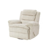 Oxy Swivel Manual Reclining Chair | Foam Pillow Arms | Beige Microfiber