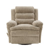 Oxy Swivel Manual Reclining Chair | Foam Pillow Arms | Brown Microfiber