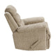 Oxy Swivel Manual Reclining Chair | Foam Pillow Arms | Brown Microfiber