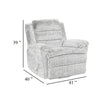 Oxy Swivel Manual Reclining Chair | Foam Pillow Arms | Brown Microfiber