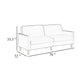 Mala Sleeper Sofa | Foam Padded | Camel Brown Faux Leather | Wood Frame