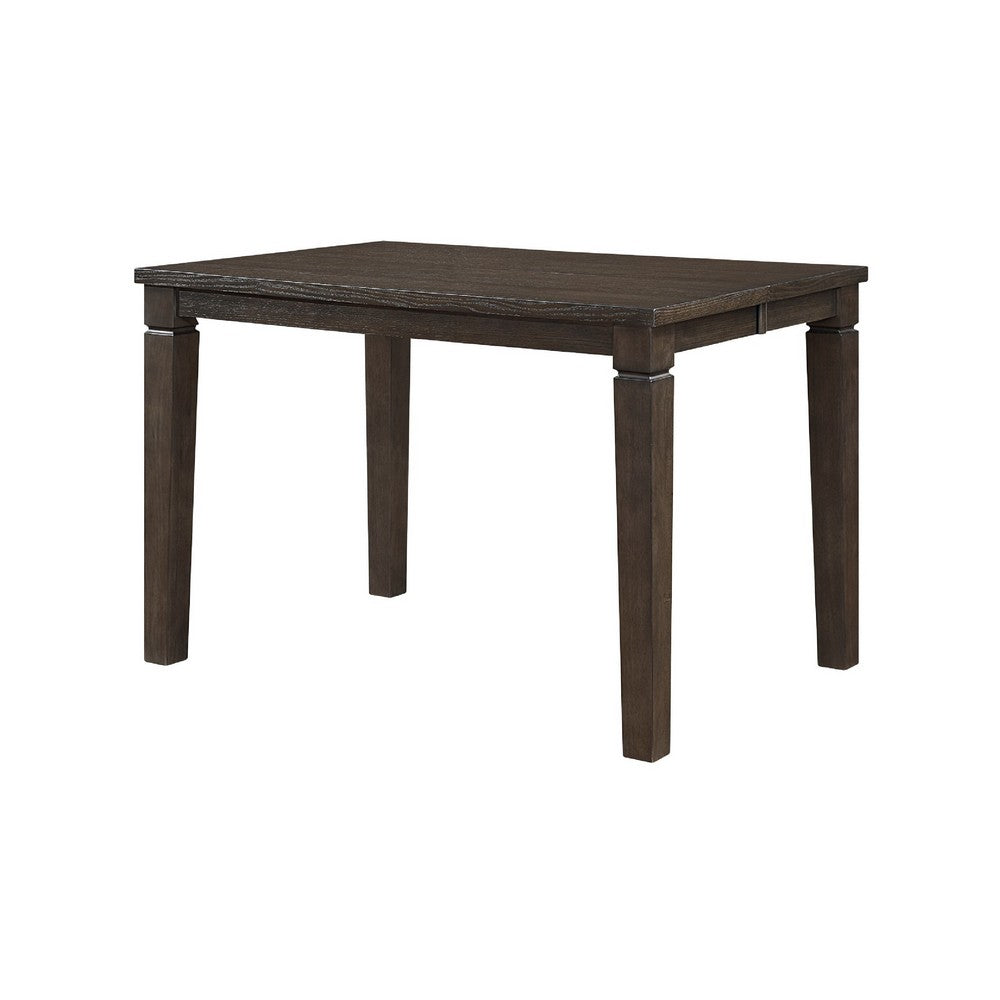 Vicy Counter Height Table w Removable Leaf | 36-54" | Espresso Brown