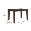 Vicy Counter Height Table w Removable Leaf | 36-54" | Espresso Brown