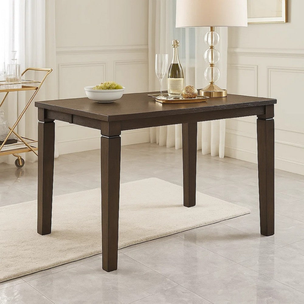 Vicy Counter Height Table w Removable Leaf | 36-54" | Espresso Brown