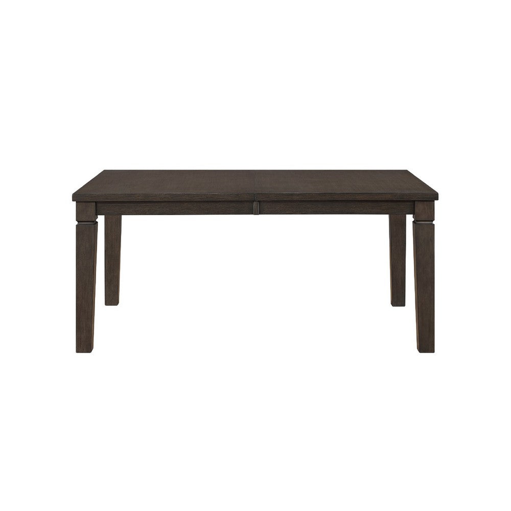 Vicy Dining Table w Removable Leaf | 66-84" Top | Espresso Brown