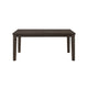 Vicy Dining Table w Removable Leaf | 66-84" Top | Espresso Brown