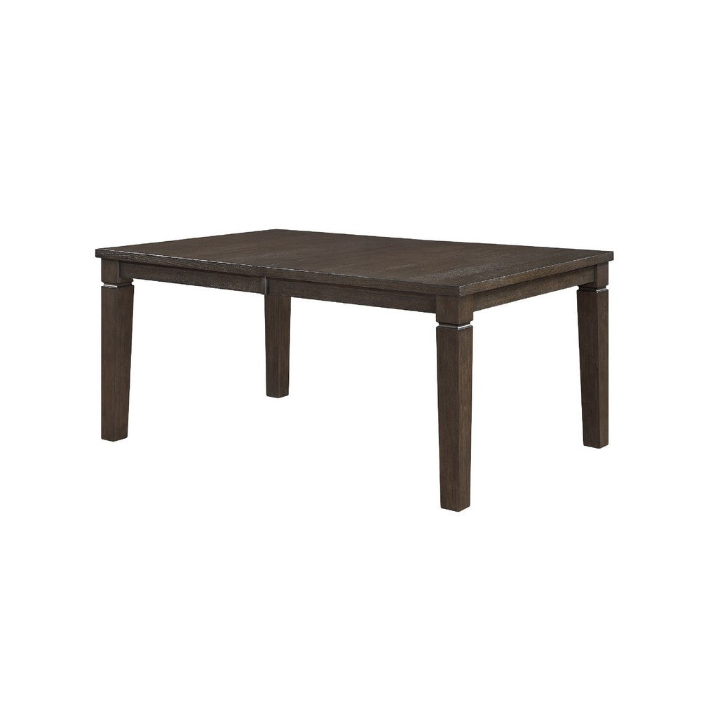Vicy Dining Table w Removable Leaf | 66-84" Top | Espresso Brown