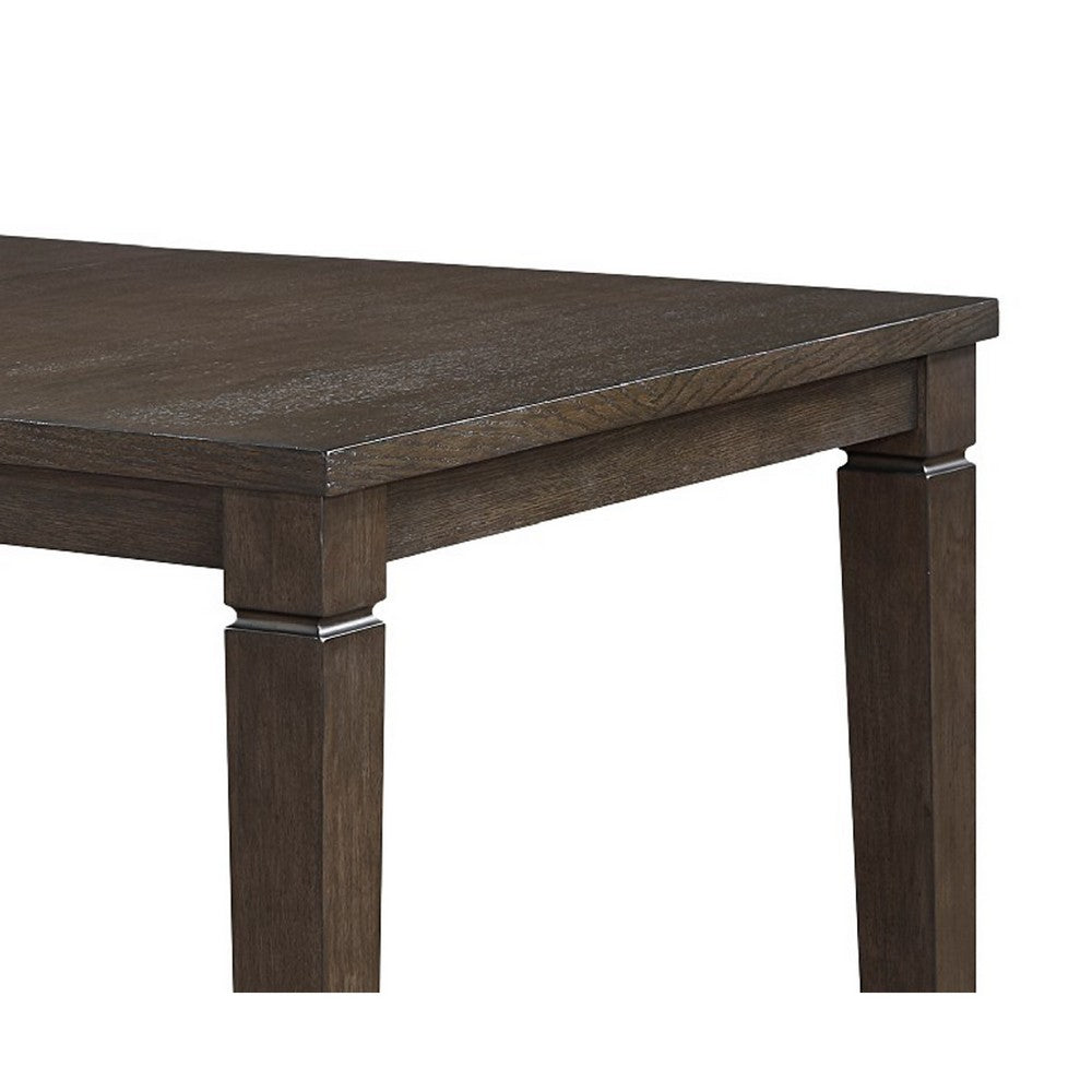 Vicy Dining Table w Removable Leaf | 66-84" Top | Espresso Brown