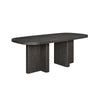 Mez Dining Table | 78" Rectangular Top | Double Pedestal Base | Ebony Black