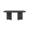 Mez Dining Table | 78" Rectangular Top | Double Pedestal Base | Ebony Black