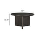 Mez Dining Table | 54" Circular Top | Pedestal Base | Ebony Black