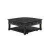 Riel Cocktail Coffee Table w Storage | 38" Lift Top | Charcoal Black