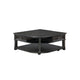 Riel Cocktail Coffee Table w Storage | 38" Lift Top | Charcoal Black