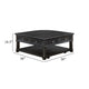 Riel Cocktail Coffee Table w Storage | 38" Lift Top | Charcoal Black