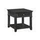 Riel Side End Table w USB Port | 27" Top | 1 Drawer | Charcoal Black