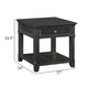 Riel Side End Table w USB Port | 27" Top | 1 Drawer | Charcoal Black