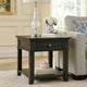 Riel Side End Table w USB Port | 27" Top | 1 Drawer | Charcoal Black