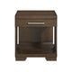 Duny Side End Table | 24" Top | 1 Drawer with Handle | Espresso Brown