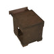 Duny Side End Table | 24" Top | 1 Drawer with Handle | Espresso Brown