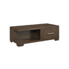 Duny Coffee Table with Open Shelf | 50" | 1 Door | Espresso Brown