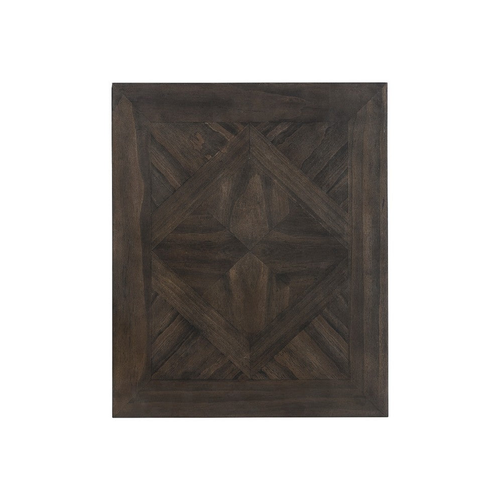 Leky Chairside Table | 22" | 1 Cabinet with Adjustable Shelf | Brown