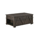 Leky Coffee Table | 44" | 1 Lift Top with Shelf Underneath | Brown