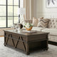 Leky Coffee Table | 44" | 1 Lift Top with Shelf Underneath | Brown