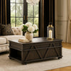 Leky Coffee Table | 44" | 1 Lift Top with Shelf Underneath | Brown