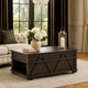 Leky Coffee Table | 44" | 1 Lift Top with Shelf Underneath | Brown