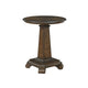 Rox Side End Table | 22" Round Top | Tapered Pedestal Base | Brown