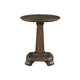 Rox Side End Table | 22" Round Top | Tapered Pedestal Base | Brown