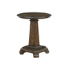 Rox Side End Table | 22" Round Top | Tapered Pedestal Base | Brown