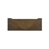 Rox Sofa Console Table | 50" Top | 2 Drawers w Bronze Knobs | Brown