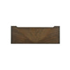 Rox Sofa Console Table | 50" Top | 2 Drawers w Bronze Knobs | Brown