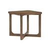 Bly Side End Table | 24" Square Top | X-Base Design | Light Brown