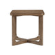 Bly Side End Table | 24" Square Top | X-Base Design | Light Brown