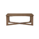Bly Coffee Table | 48" Rectangle Top | X-Base Design | Light Brown