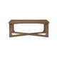 Bly Coffee Table | 48" Rectangle Top | X-Base Design | Light Brown