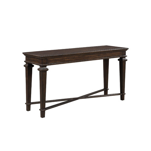 Tabby Sofa Console Table | 56" Top | Cross Stretcher | Espresso Brown
