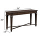 Tabby Sofa Console Table | 56" Top | Cross Stretcher | Espresso Brown