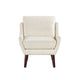Veny Accent Armchair | Beige Chenille | Solid Wood Angled Legs