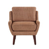 Veny Accent Armchair | Burnt Orange Chenille | Solid Wood Angled Legs