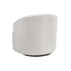 Vinn Swivel Accent Armchair | Barrel Design | Beige Chenille Fabric
