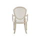 Olto Dining Armchair | Ivory Chenille | Light Oak Brown Wood | Dipped Legs