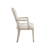 Olto Dining Armchair | Ivory Chenille | Light Oak Brown Wood | Dipped Legs