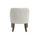 Beca Accent Armchair | Button Tufted Back | Sloped Arms | Beige Polyester