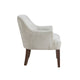 Beca Accent Armchair | Button Tufted Back | Sloped Arms | Beige Polyester